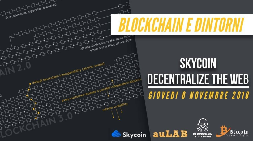 08-11-2018 auLAB Blockchain e dintorni Locandina
